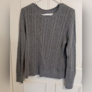 Abercrombie and Fitch Grey Crew Knit Sweater